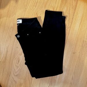 Paige black verdugo crop jeans